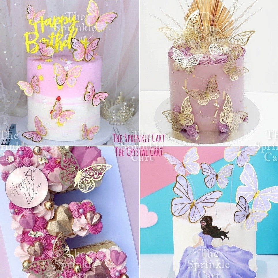 Butterfly Fan Girl Cake Topper Decoration TSC