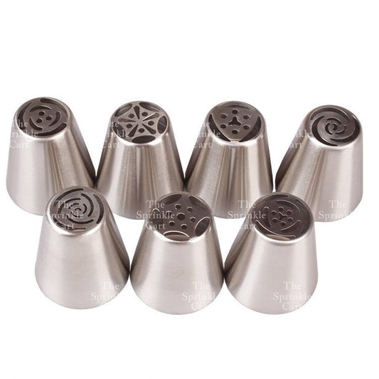 7pcs Set Russian Tulip Icing Piping Tip XL Nozzle Pastry Tip
