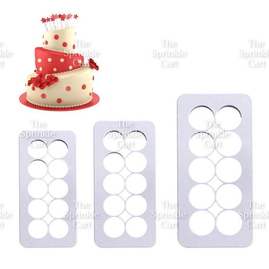 Geometric Grid Fondant Cookie Cutter Molder Hexagon Round Square Triangle for Baking Use TSC
