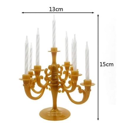 Chandelier Candelabra Cake Topper with Candles TSC