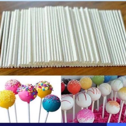 Cake Pop Sticks Thick Hard Paper Solid Core Lollipop Stick Chocolate