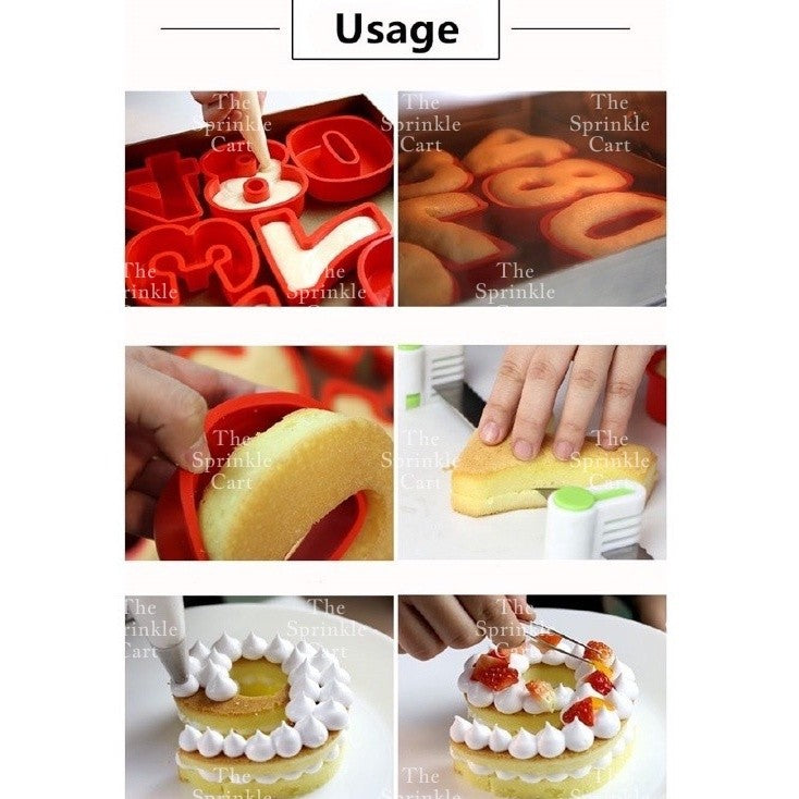 10-inch Silicone Number Cake Molder Oven safe Thick Baking Tool TSC