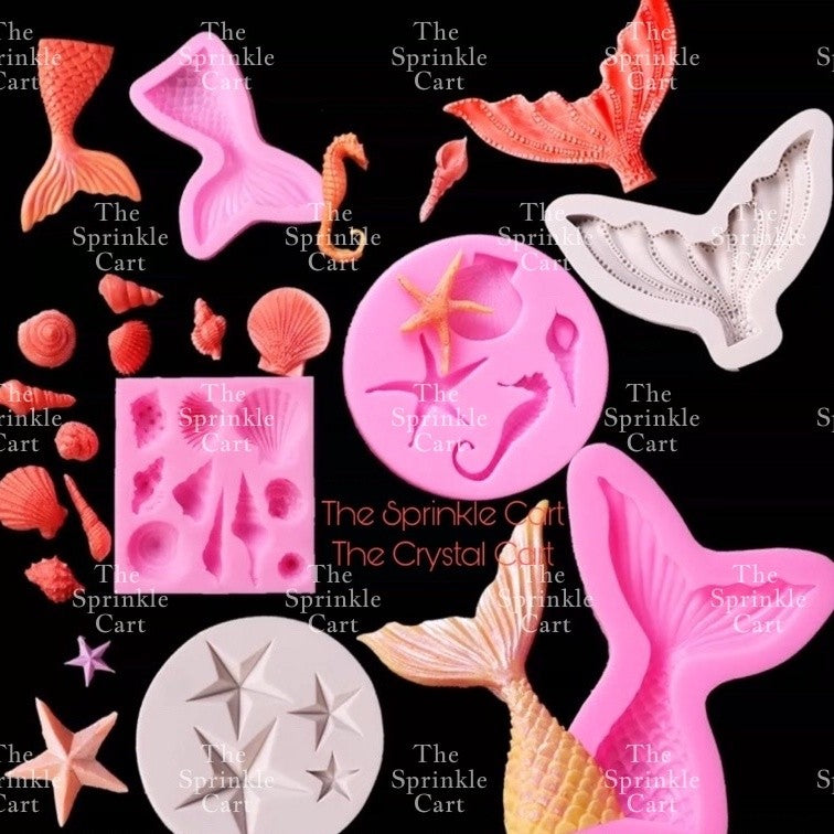 Under The Sea Theme Silicone Molder for Baking Cake Chocolate and Resin Clay DIY Craft TSC
