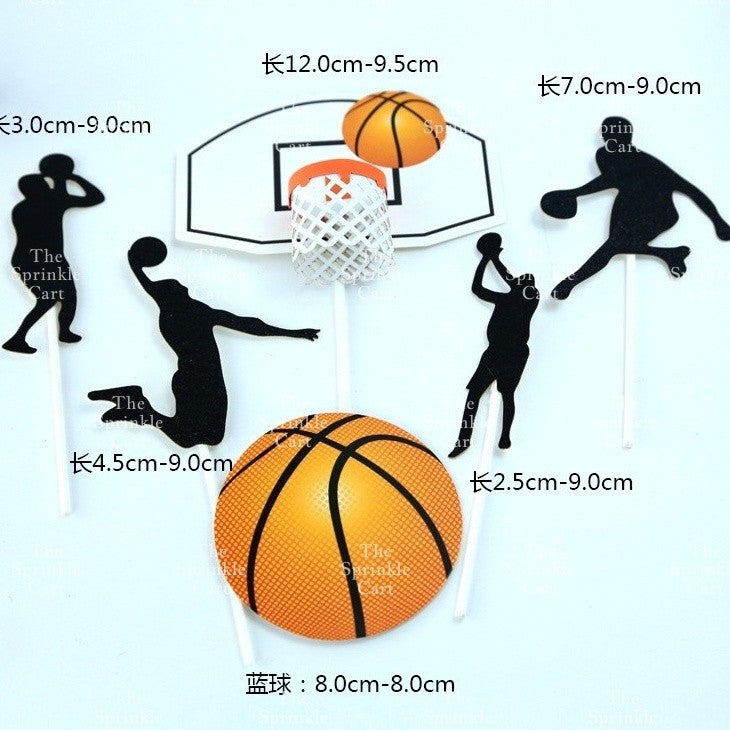 Basketball and Sports Ball Theme Cake Topper for Cake DecorationTSC