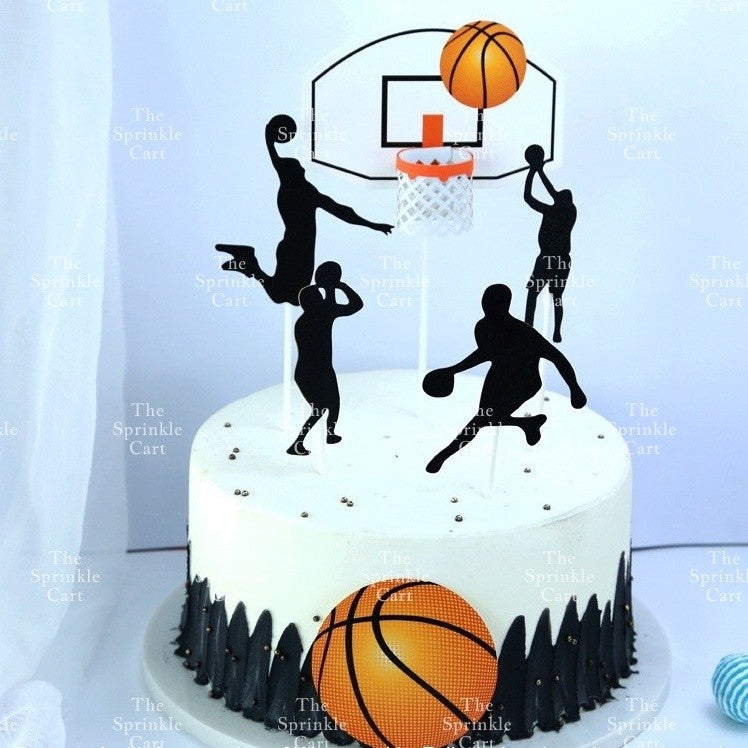 Basketball and Sports Ball Theme Cake Topper for Cake DecorationTSC