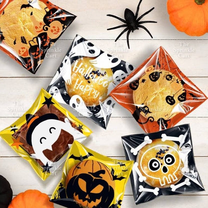 Cookie OPP Packaging Resealable Plastic in Halloween Christmas and Basic Designs TSC