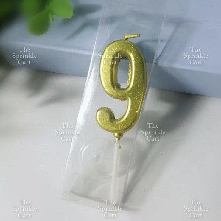 Number Candle for Birthday Cake Party Supplies Gold and Silver TSC