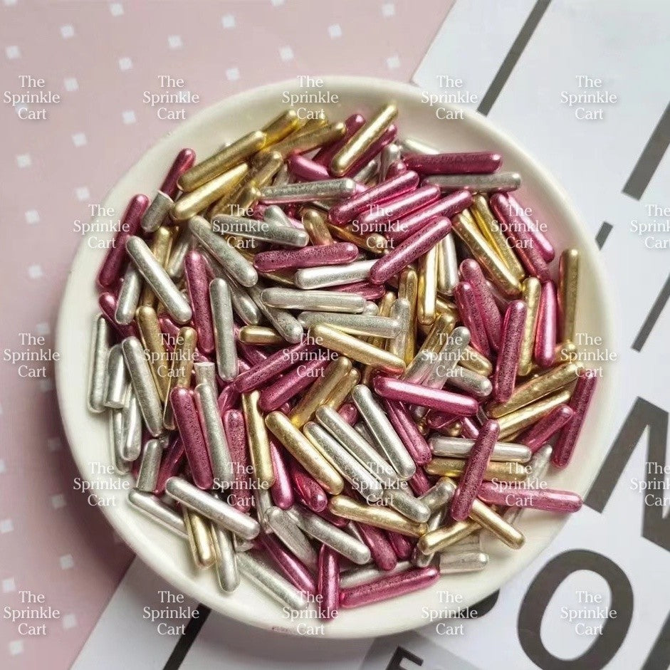 [NEW DESIGNS] Edible Sprinkles Dragees Pearls Rods Capsule for Cake Decoration TSC