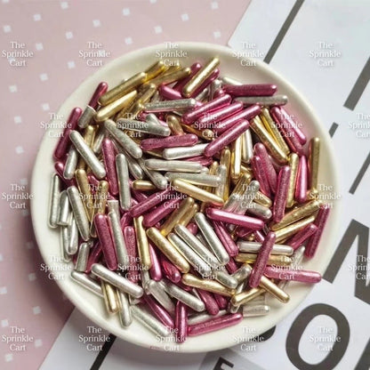 [NEW DESIGNS] Edible Sprinkles Dragees Pearls Rods Capsule for Cake Decoration TSC