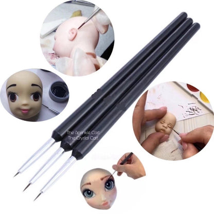 Fine Tip Brush for Drawing Painting Sculpting Cake Nail Art Tool TSC