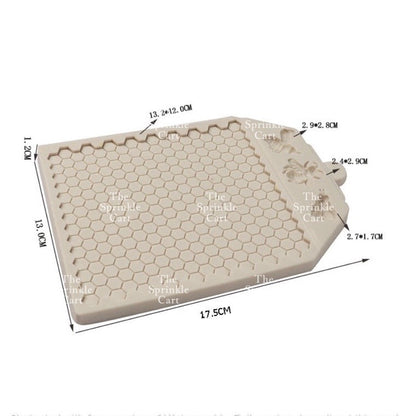 Honeycomb and Bee Theme Silicone Molder for Cake Decoration TSC