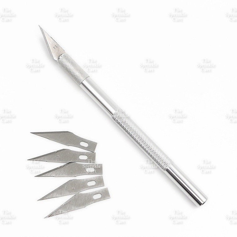 Pen Type Precision Knife with Extra Blade for DIY Craft and Cake Decoration TSC