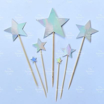 Leaf Round Paper Fan Butterfly Lady Girl Star Cake Topper Decoration TSC