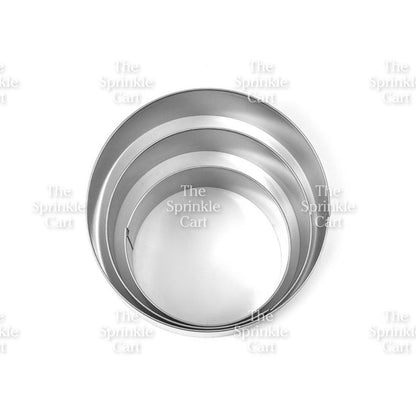 3pcs Stainless Mousse Ring Molder 3/4/5 inches Cake Holder TSC