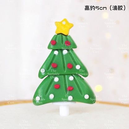 Christmas Cake Topper Polymer Ornament Decoration TSC