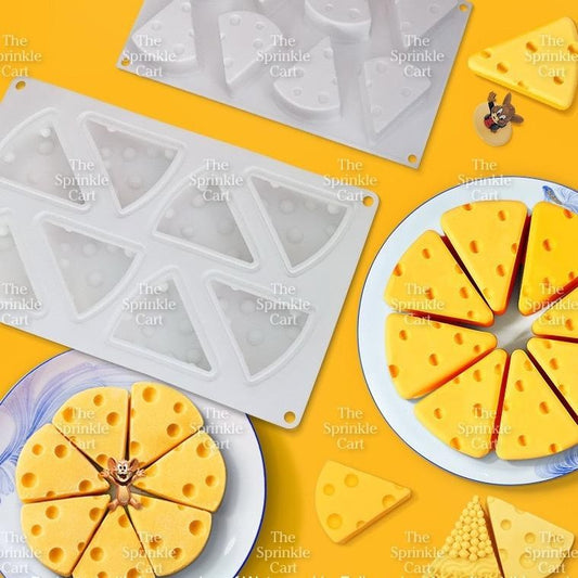 Cheese Design Silicone Molder Non-stick Oven-safe and Reusable Baking and DIY Craft Mould TSC