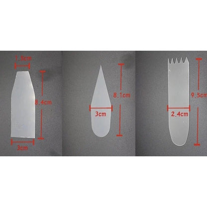 Transparent Plastic and Soft Scraper Smoother for Cake Decoration Use TSC