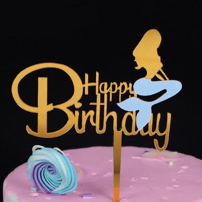 Mermaid Theme Toy Topper Silicone Molder Stencil for Cake Decoration TSC