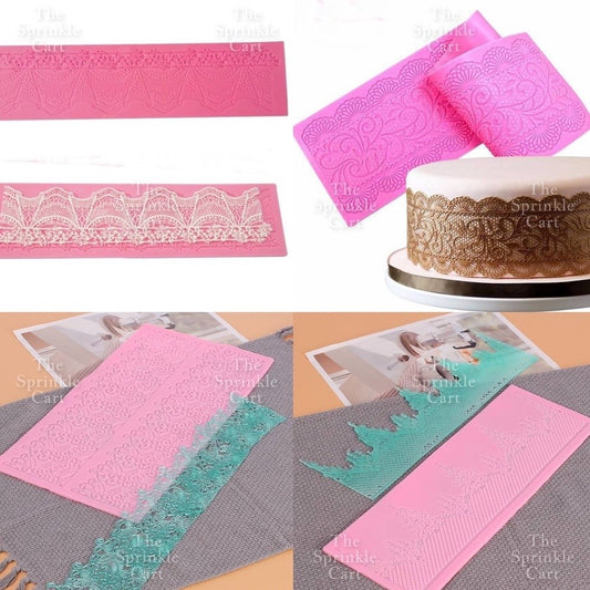Sugar Lace Silicone Molder for Cake Edge Decoration and Chocolate Fondant Mold TSC