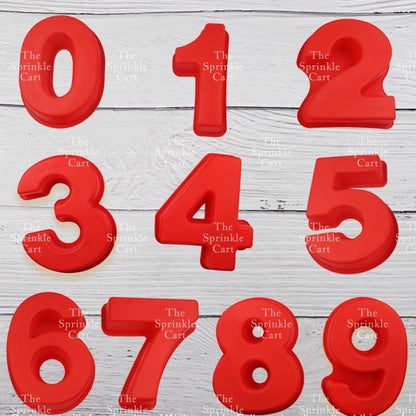 10-inch Silicone Number Cake Molder Oven safe Thick Baking Tool TSC