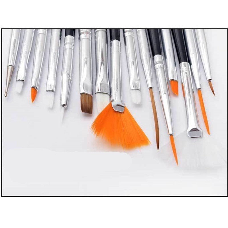15pcs Decorating Brush Set for Baking and DIY Nail Arts Use TSC