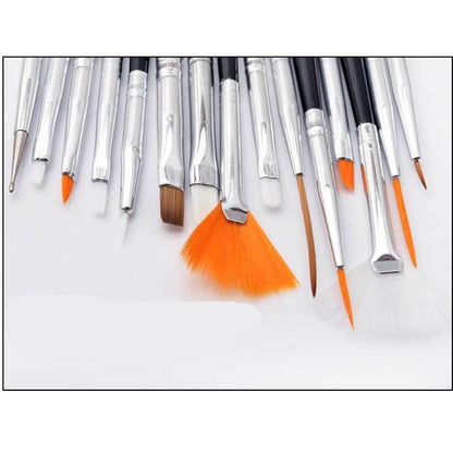 15pcs Decorating Brush Set for Baking and DIY Nail Arts Use TSC