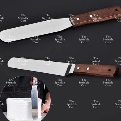 Stainless Steel Offset Cake Spatula Straight Angled Style Baking and Kitchen Tool TSC