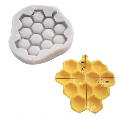 Honeycomb and Bee Theme Silicone Molder for Cake Decoration TSC