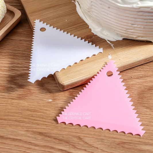 Triangle Scraper Teeth Edge Icing and Fondant Smoother Baking Tool TSC