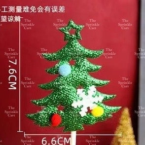 Christmas Cake Topper Polymer Ornament Decoration TSC