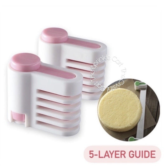 2pcs 5-layer Knife Guide Cake Slice Leveller TSC
