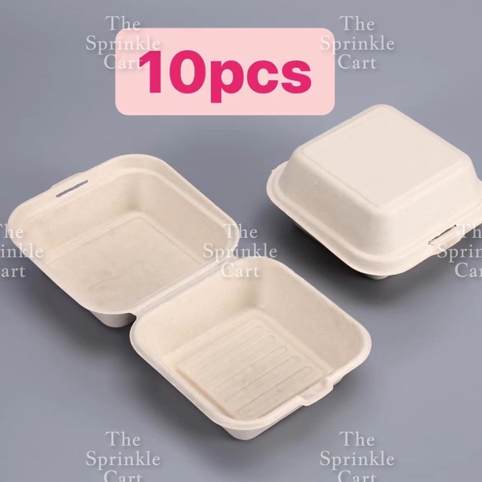 Bento Cake Box Clamshell Wax Paper Non grease Food Wrapper TSC