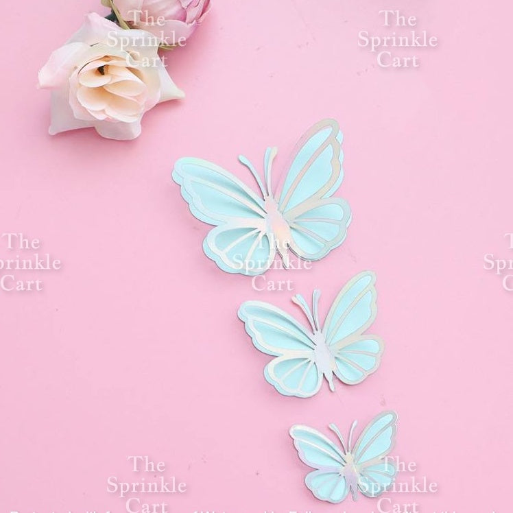 Butterfly Girl Fan Cake DIY Topper Decoration