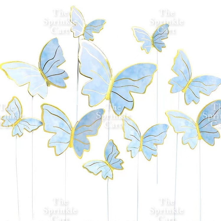 Butterfly Girl Fan Cake DIY Topper Decoration
