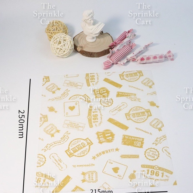 Bento Cake Box Clamshell Wax Paper Non grease Food Wrapper TSC