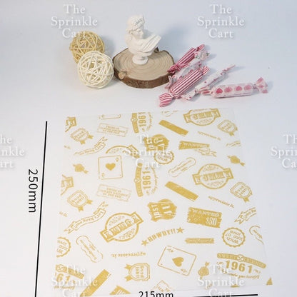 Bento Cake Box Clamshell Wax Paper Non grease Food Wrapper TSC