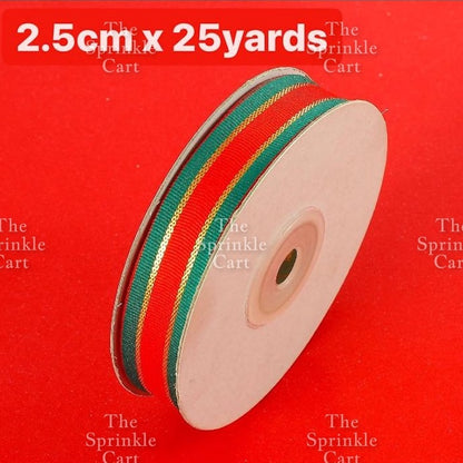 Christmas Ribbon Holidays Satin Ribbon Gift Christmas Happy Birthday Ribbon  theme Packaging
