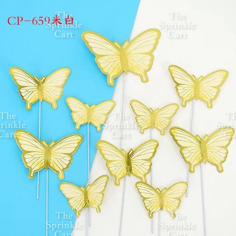 Butterfly Girl Fan Cake DIY Topper Decoration