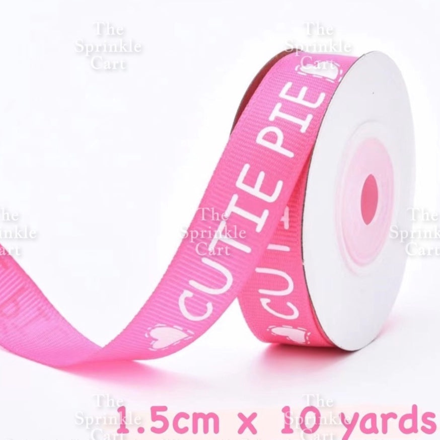 Christmas Ribbon Holidays Satin Ribbon Gift Christmas Happy Birthday Ribbon  theme Packaging