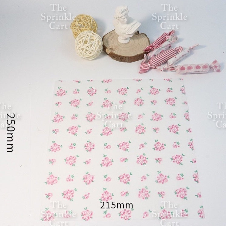 Bento Cake Box Clamshell Wax Paper Non grease Food Wrapper TSC