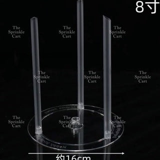Multi-Layer Cake Support with Straw Pillars TSC