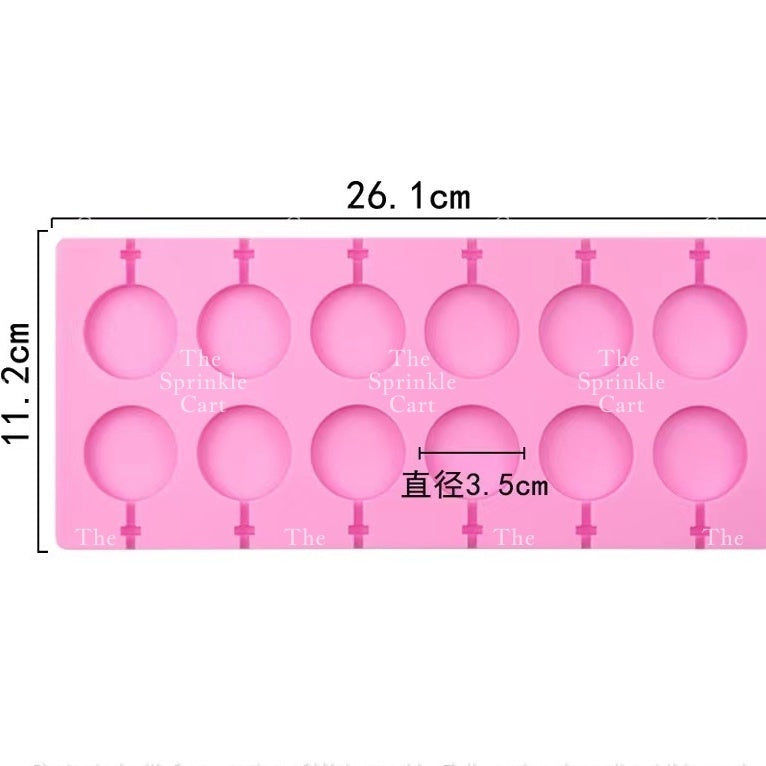 Lollipop Chocolate Silicone Molder Baking Candy Plastic Mold Cake Pop Plastic OPP TSC