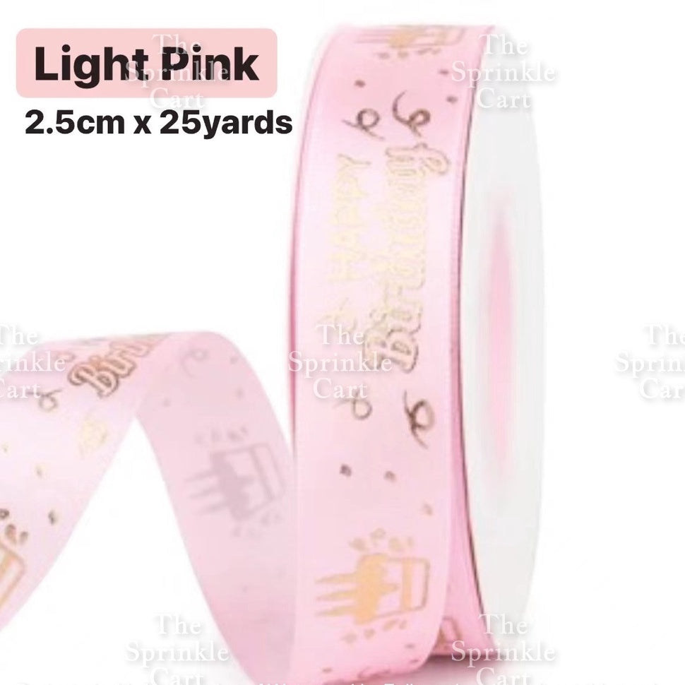 Christmas Ribbon Holidays Satin Ribbon Gift Christmas Happy Birthday Ribbon  theme Packaging