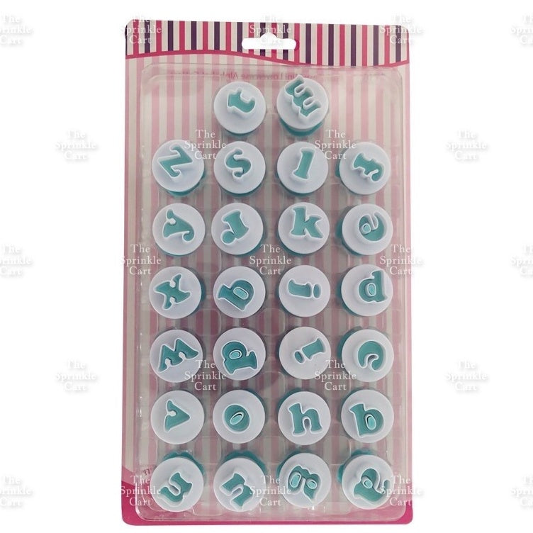 Alphabet & Number Molder Stamp Plunger Set for Fondant Lettering