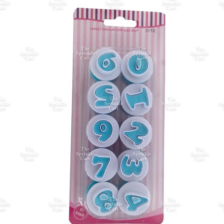 Alphabet & Number Molder Stamp Plunger Set for Fondant Lettering