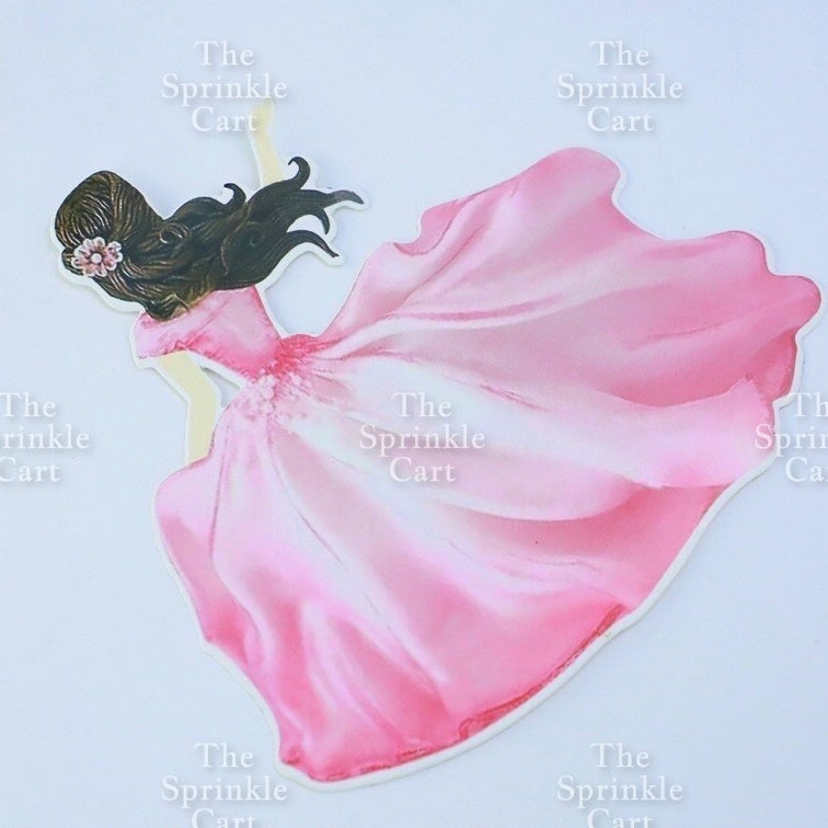 Butterfly Girl Fan Cake DIY Topper Decoration