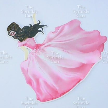 Butterfly Girl Fan Cake DIY Topper Decoration