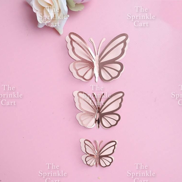 Butterfly Girl Fan Cake DIY Topper Decoration