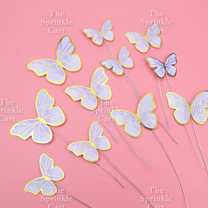 Butterfly Girl Fan Cake DIY Topper Decoration