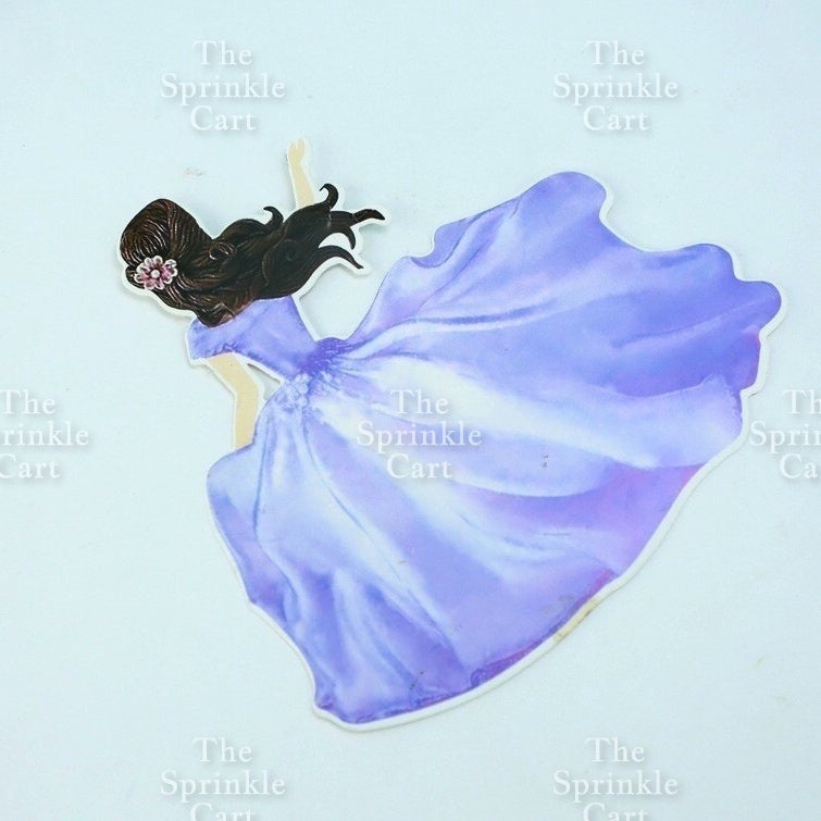 Butterfly Girl Fan Cake DIY Topper Decoration